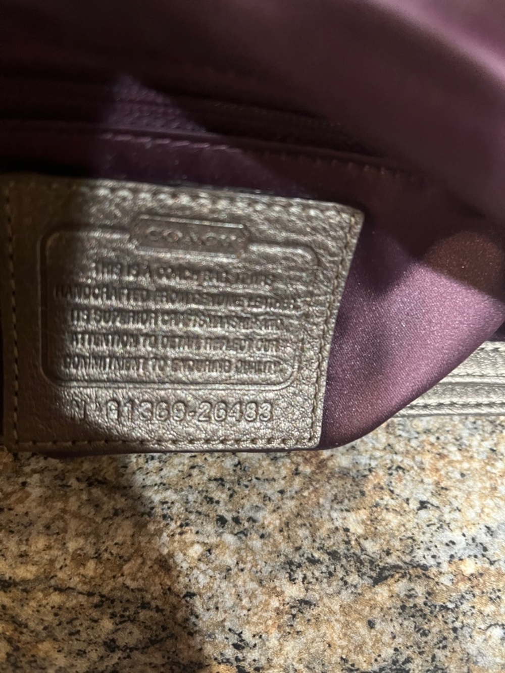 COACH MADISON JEWELED LEATHER SHOULDER FLAP /BRONZE - Picture 10 of 13